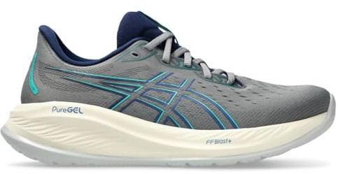 ASICS Men's Gel-Cumulus 26 Running Shoe, Clay Grey/Illusion Blue, 10.5 UK