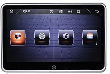 Lettore DVD portatile per lettori video per poggia Poggiatesta Car Monitor Touch Screen 1080P HD MP5 Automotivo Sedile posteriore Display Lettori video for auto FM IR USB TF Link con schermo rotante H