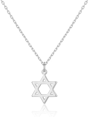 Philip Jones Silver Plated Star of David Necklace