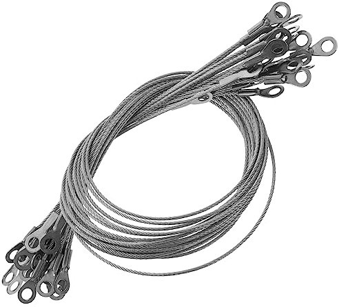 SOLUSTRE Sicherheitskabel-lanyard 20 Stück 304 Edelstahl-drahtseil-sicherheits-lanyard Für Den Einsatz