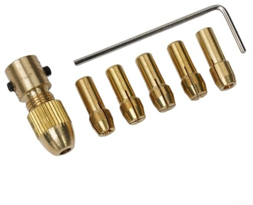 Effizientes 7-teiliges Set von Kupferbohrern für Motorwellen 0 5 3 mm Adapter, geeignet für verschiedene Bohraufgaben (5,05 mm)
