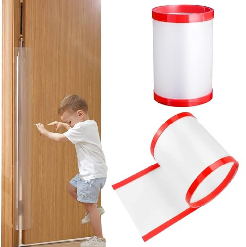 2 Stücke Finger Clamp Protection Doors, Fingerklemmschutztüren für Kinder, Türnahtschutzstreifen, Door Clamp Protection for Children, Door Hinge, for Nursery, Classroom