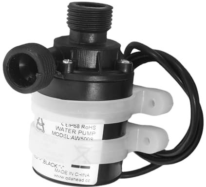 Kisangel Aquarium Teich Brunnen Pumpe Dc 12v Bürstenlosen Wasserpumpe Gewinde Schnittstelle für Hydrokultur