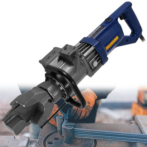 XCSCUK 900W elektrisch hydraulische Biegemaschine, tragbares Biegewerkzeug für Bewehrungsstäbe, Biegen 0-130°, Handbiegemaschine