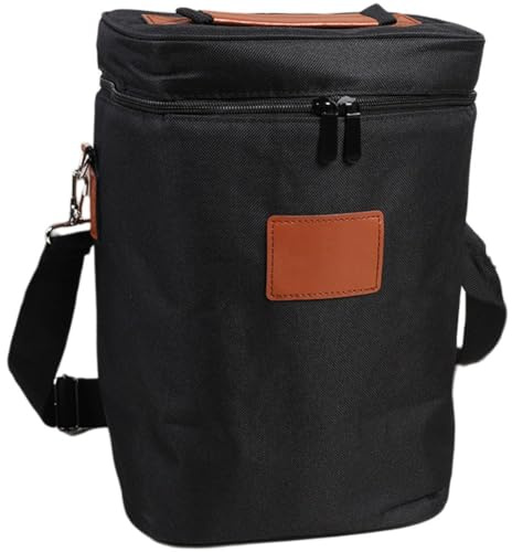 Sanfly Cooler Wine Bottle Insulated Bag, 4 Bottle Insulated Wine Cooler Bag, Portable Wine Carrier with Shoulder Strap Unique Wine Carrier for Picnic