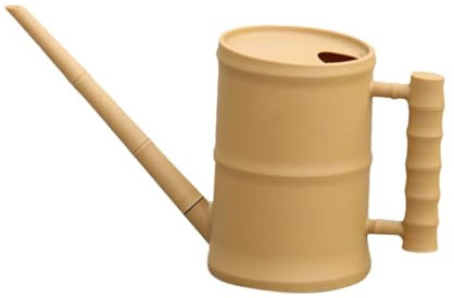 Mikikit Regadera con Boquilla Alargada para Plantas De Interior y Jardín Regadera para Flores Material De Imitación De Bambú