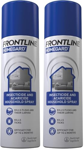 FRONTLINE HomeGard Flea & Tick Household Spray - 500 ml, White (Pack of 2)
