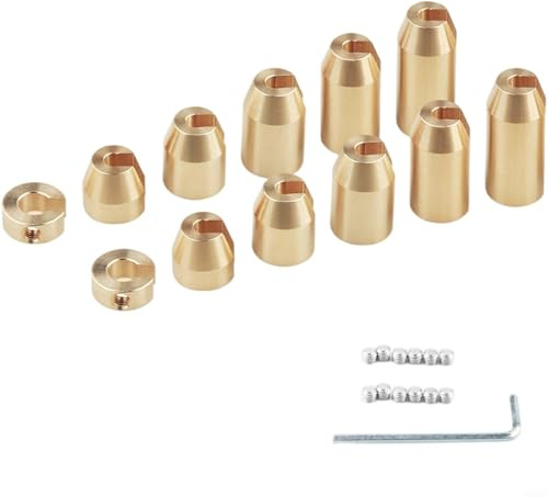 Pesos de equilibrio de rueda de radios de 4,8 mm, radios internos de aleación de latón para motocicletas, modelos de carretera y todoterreno, equilibrio dinámico preciso ajustable (Pack de 12)