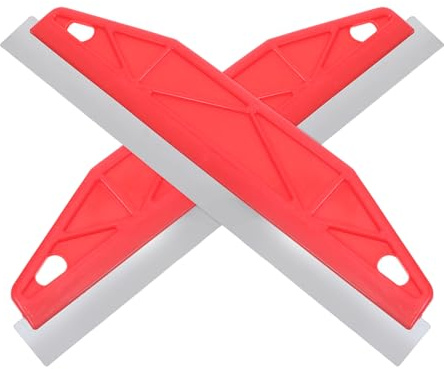 WATIIFUFU Protector de Pintura para Bordes de Zócalo y Papel Tapiz, Herramienta de Corte de Acero Inoxidable 2 Piezas, Guía para Pintar Paredes sin Cinta, Uso Profesional DIY