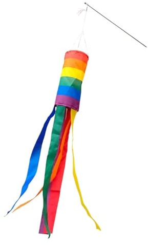 DFGRGRV Windsack Windsack-Flagge, Outdoor-Terrassen-Ornament, langlebiger Polyester-Windstreamer for Hinterhof-Gartendekoration