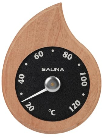 SiaBiced Wooden Sauna Room Thermometer for Sauna and Room Temperature Meter