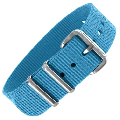 Pacific Time Uhrenarmband Nylon 16 mm bunt atmungsaktiv waschbar Kinder Sport Wechselarmband
