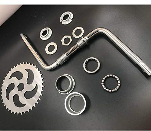 2''Cup Wide Pedal Crank Kit One-Piece Crank for 2 Stroke 4 Stroke Motor Gas Motorized Bike