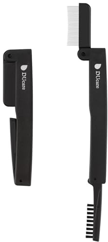 DUcare Double-Headed Foldable Eyelash Comb Eyebrow Mascara Applicator Eyelash Separator Brush 1pcs