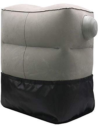 Faule Sofa Meditationsstuhl Bodenstuhl Aufblasbare Fußauflage | Reise-Artefakt | Tragbarer klappbarer Fußhocker | Flugzeug Auto Hochgeschwindigkeitsschiene Schlafen Fernreisen erforderlich Blau grau G