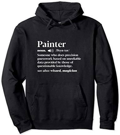 Definición de pintor Artista Artesano Pincel De Pintura Sudadera con Capucha