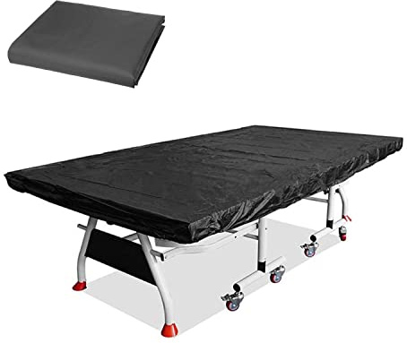Lmaray 110 By 59 Inches Flat Ping Pong Table Cover, Black, Waterproof, 210D Breathable Oxford Cloth, Dust Proof for Indoor Outdoor