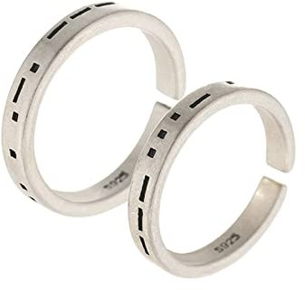 Aotiwe Partnerringe Nordisch, Freundschaftsringe Beste Freundin Meteor Silber Gold mit Zirkonia 925 Silber