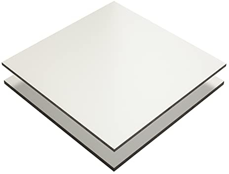 HPL Platte wetterfest | Fassadenplatte, Balkonplatte, Schichtstoffplatten | in 6mm, 8mm | VERSCHIEDENE FORMATE | TOP QUALITÄT MADE IN GERMANY (Weiß Ral9016, 100 x 15cm (8mm Stärke))