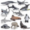 Morofme Mini Ozean Meer Tierfiguren Spielzeug 12pcs Realistische Unterwasser Meer Kreatur Figuren Arktischen Ozean Meer Meer Tier Playset Kuchen Topper mit Hai Wale Pinguin Walrosse Seekühe Delphin