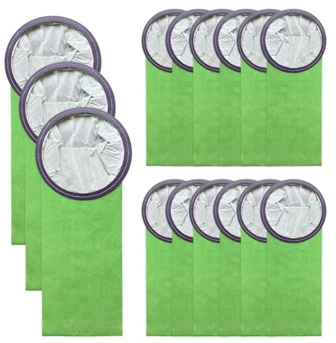 15 Pack 100431 Micro Filter Bags Replacement for 6 Quart Backpack Vacuum: Super QuarterVac, QuietPro BP, AviationVac, ProVac BP, Replace Part #100431 Open Cirular Collar