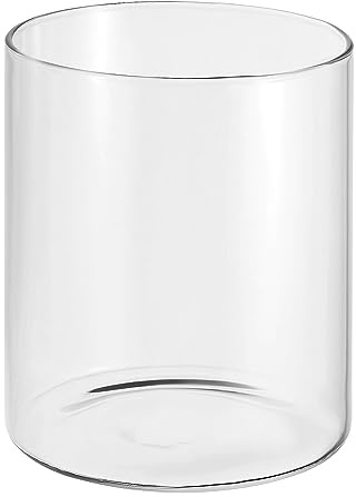 PATIKIL Clear Glass Cylinder Vase, 4.7 Tall and 3.9 Dia Tabletop Flowers Vase Floating Candle Holder Vase for Home Decor Wedding Centerpieces(27oz)