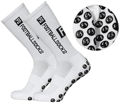 Gummia Fußballsocken für Herren Damen, Sportsocken Fußball Anti Rutsch Grip Socken 39-46 Rutschfeste Fussball Basketball Laufen Socken, Radfahren Marathon