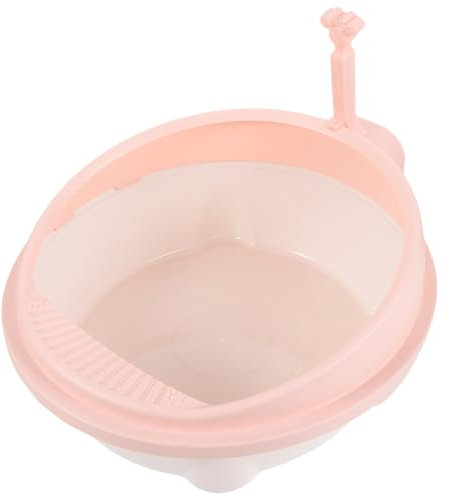 FONDOTIN 1 Set Lettiera Per Gatti Vasino Di Coniglio Lettiera Per Porcellini Dindia Sabbiera Per Gatti Toilette Per Laddestramento Del Gatto - Bidoni Viaggiare Portatile Padella Plastica