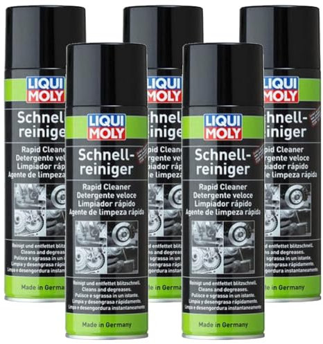 LIQUIMOLY 21269 KIT 5 PEZZI X 500 ML DETERGENTE SGRASSATORE PER LA PULIZIA DI COMPONENTI AUTO E MOTO. PULISCE FRENI, DISCHI, PASTIGLIE, FRIZIONI, CAMBI ED ELIMINA MACCHIE DI OLIO DAI TESSUTI.