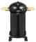 CADAC - Citi Chef 50 Gas Grill - 50mBar - Stahl - Chef Cuisine Gasgrill - Barbecue mit Pfannenhalter, Grillrost und Deckel mit Thermometer - Schwarz