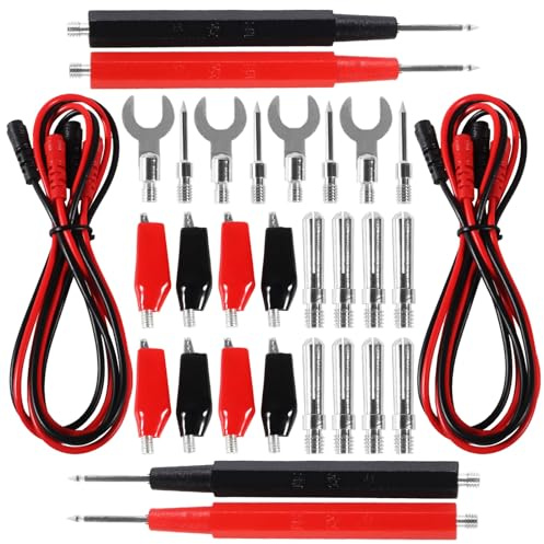 2set 16-in-1 Multimeter Probe Test Leads Kit with Electronical Alligator Clips Probes, Banana Plug, Test Probes, Power Testing Needle for Circuit Connection, Multimeter Automotive Electrical Testing