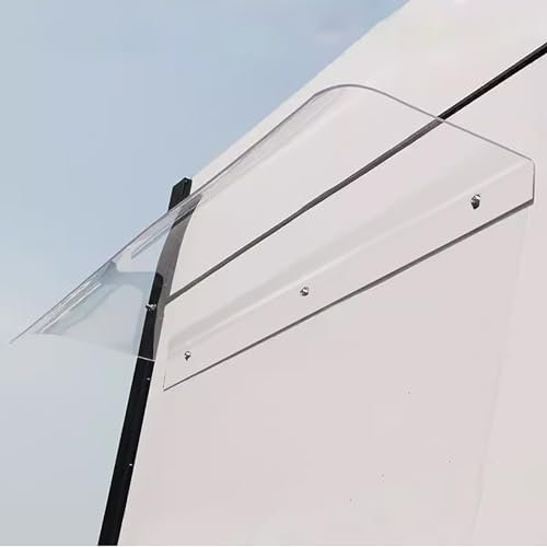 KAXLDHH Auvent pour Porte D'entrée, Marquise Porte D'Entrée Transparent, Store Banne Imperméable Auvent Fenêtre Invisible, Protection UV pour Garage, Balcon, Extérieur(Color:Transparent,Size:40x80cm)