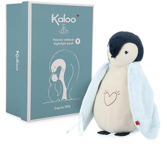 KALOO - Peluche Veilleuse Bébé Musicale et Lumineuse - Veilleuse Doudou Bruits Blancs - Bleu - 20cm - Doudou dès la Naissance - K212010