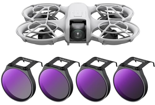 K&F Concept ND8/PL+ ND16/PL+ ND32/PL + ND64/PL For DJI NEO, ND Polarizer 2-in-1Optical Glass with 28-layer Coating Neo Drone Accessories Neutral Density Polarising | Hybrid Neutral Density Filter Multi Coating HD Optical Glass Aluminium Alloy Frame FD121