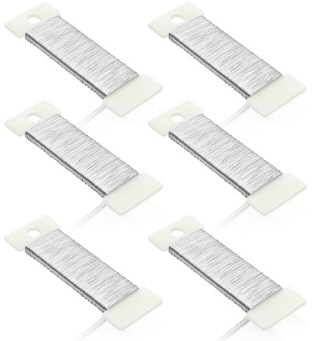 0,35mm x 300m Basteldraht Dünn, 6 Rollen Draht zum Basteln Basteldrähte Blumendraht Floristendraht Schmuckdraht Wickeldraht für Basteln Handwerk Pflanzen Blumen Deko (50m/Rolle)