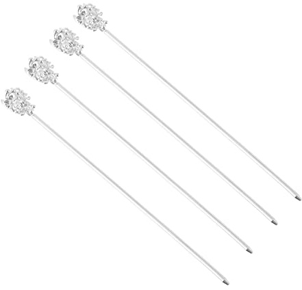 BELLIFFY Horquillas Vintage Pelo 4piezas Accesorios de Pelo Diseño Floral Horquillas de Retro para Niñas y Mujeres Decoración de Peinados para Fiestas y Bodas