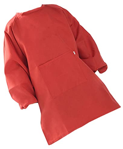 Milisten Delantal De Pintura Para Adultos y Bata De Infantil De Manga Larga Protector De Ropa Para Pintar Ropa Para Talleres De y Actividades De Pintura El Hogar