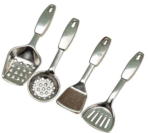Milisten Utensili Da Cucina in Miniatura Spatole e Cucchiai Accessori Per Mini Case Giocattoli Per Ragazzo Oggetti in Miniatura Per Micro Cucine e Decorazioni
