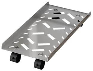 Soporte para PC, Soporte de CPU de acero inoxidable con 4 ruedas for PC de juegos debajo del escritorio Estante debajo del escritorio(L)