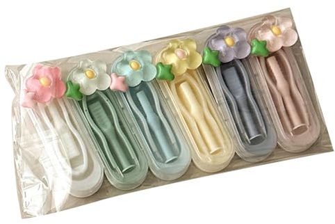 ZEPFJHE 6 Impostare Applicatori Per Lenti A Contatto Dei Cartoni Animati Accessori Strumenti Rimozione Con Progettazione Igienica Per Maneggevolezza Maneggevoli Lenti A Contatto Applicatori