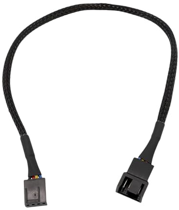 Kfwfuaee Flexibles PC Gehäuselüfter Verlängerungskabel 4-poliger Stecker Männlich Zu Weiblich 4-poliger Splitter Für Computer PC Lüfter Stromverlängerung