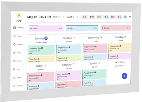 Topiky 15,6 Zoll Digitaler Kalender, Interaktives WLAN IPS HD Touchscreen Display für Familienpläne, Intelligenter Familienplaner, Elektronischer Kalender, Familienpläne mit APP (EU)