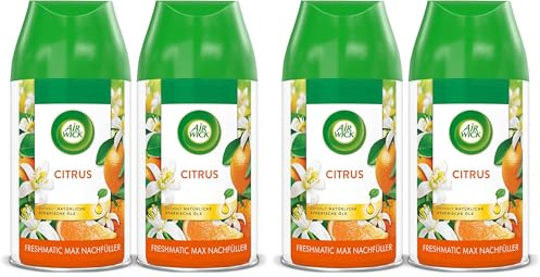 Air Wick Freshmatic Max Raumspray DUO – Nachfüller für den Air Wick Freshmatic Max – Duft: Citrus – 2 x 250 ml Nachfüller Raumduft und Lufterfrischer (Packung mit 2)