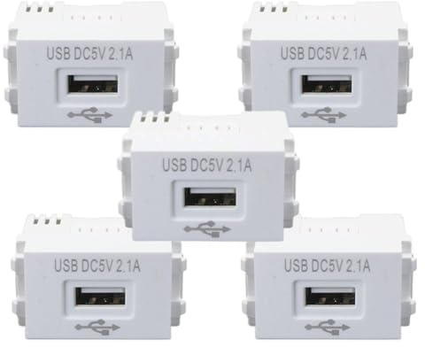 Module d'alimentation USB 220 V vers 5 V, adaptateur de charge 2,1 A, bloc d'alimentation encastré, adaptateur de commutation pour smartphone, tablette et autres appareils (5)