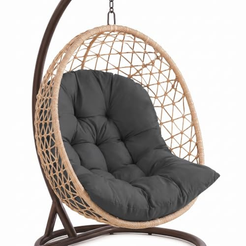 YuLiMirich Hängesessel Kissen, Auflage für Polyrattan/Rattan Hängeschaukel, Kissen für Hängesessel Outdoor, Kissen Hängesessel für Hängeschaukel Gartenstuhl