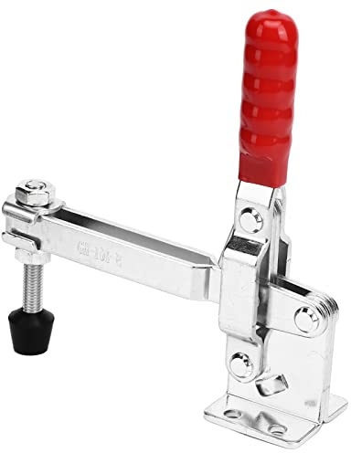 BAFOVY Toggle Clamp Stainless Steel Woodworking Toggle Clamp 180kg Clamping Force 90 Degree Handle Opening Long Arm Arrow Storage Case for Woodworking Welding Mold Fixture