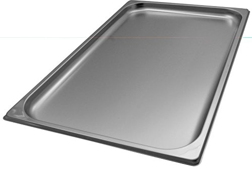 GST1/1P020 Contenitore Gastronorm 1/1 h20 mm in acciaio inox AISI 304 Certificato Moca Prodotto Italiano dim.cm 53x32,5x2 h