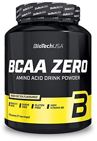 BioTechUSA BCAA Zero - Essentielles Aminosäurepulver | 6g BCAA mit Instant L-Leucin | Vegan | Zuckerfrei, Laktosefrei, Glutenfrei, 700 g, Pfirsich-Eistee