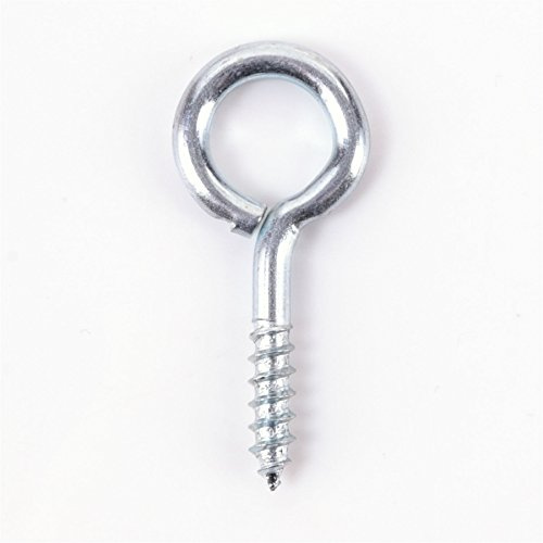 100x Heavy Duty 45mm Screw in Eye Hooks - Frame/Vine/Hook/Loop/Wall/Hangers