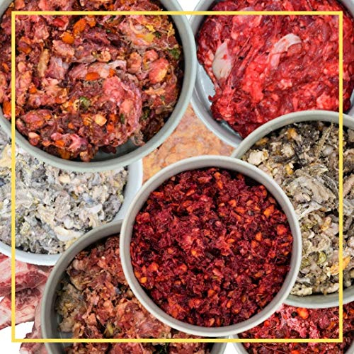 Fertigbarf Regional in NRW produziert -Komplettpaket Getreidefrei Zuckerfrei -18x 500g Plus 1kg Brustbeinknochen stückig in wiederverschließbaren Schalen (stückig, 500g)